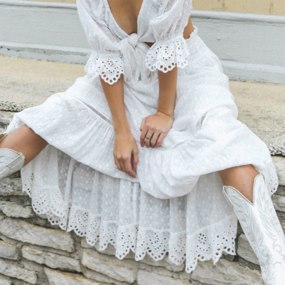 Spell | Daisy Chain Maxi Skirt | M - Picture 3 of 16